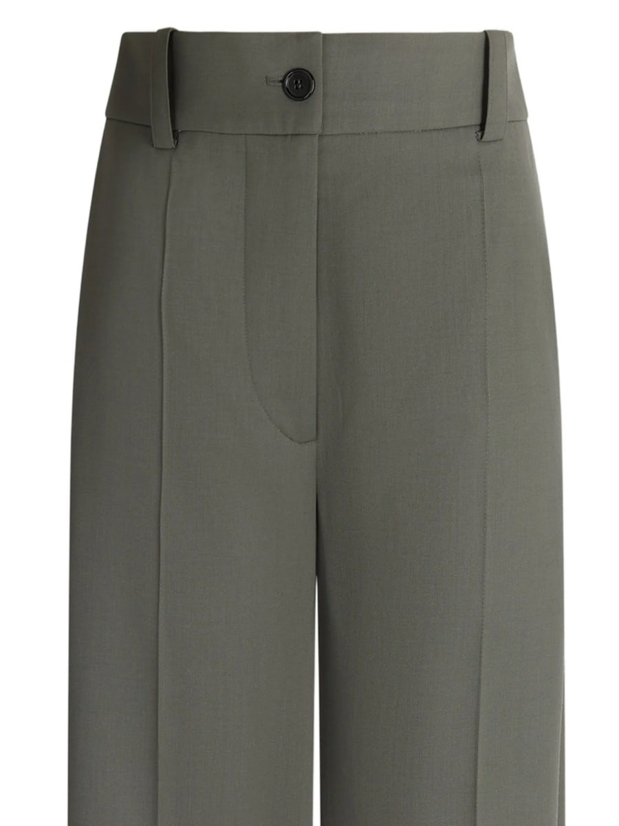 Patou Patou Flared Pressed-crease Trousers, view 2
