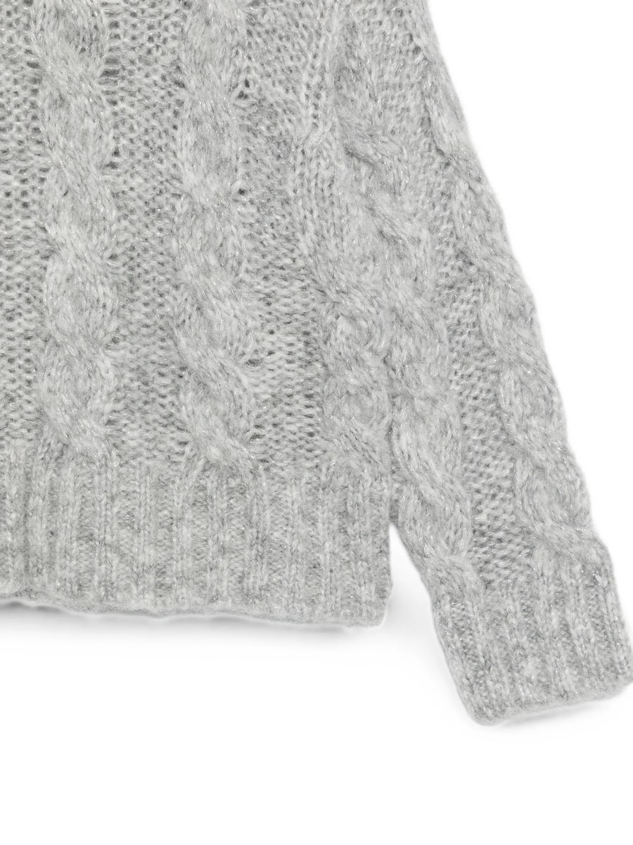 Il Gufo Il Gufo Cable-knit Sweater, view 3