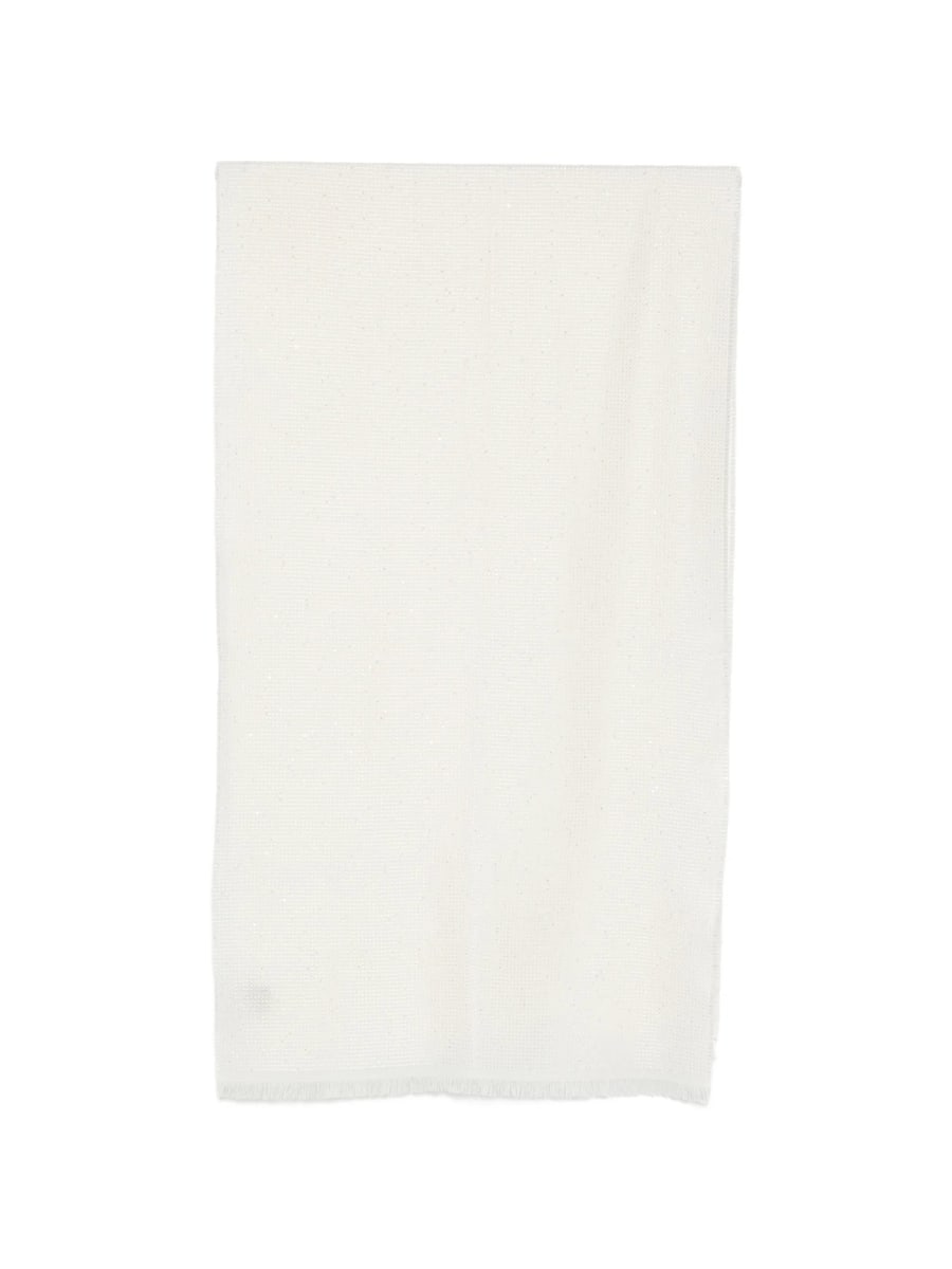 D'aniello D'aniello Anais Sequin-embellished Frayed Scarf