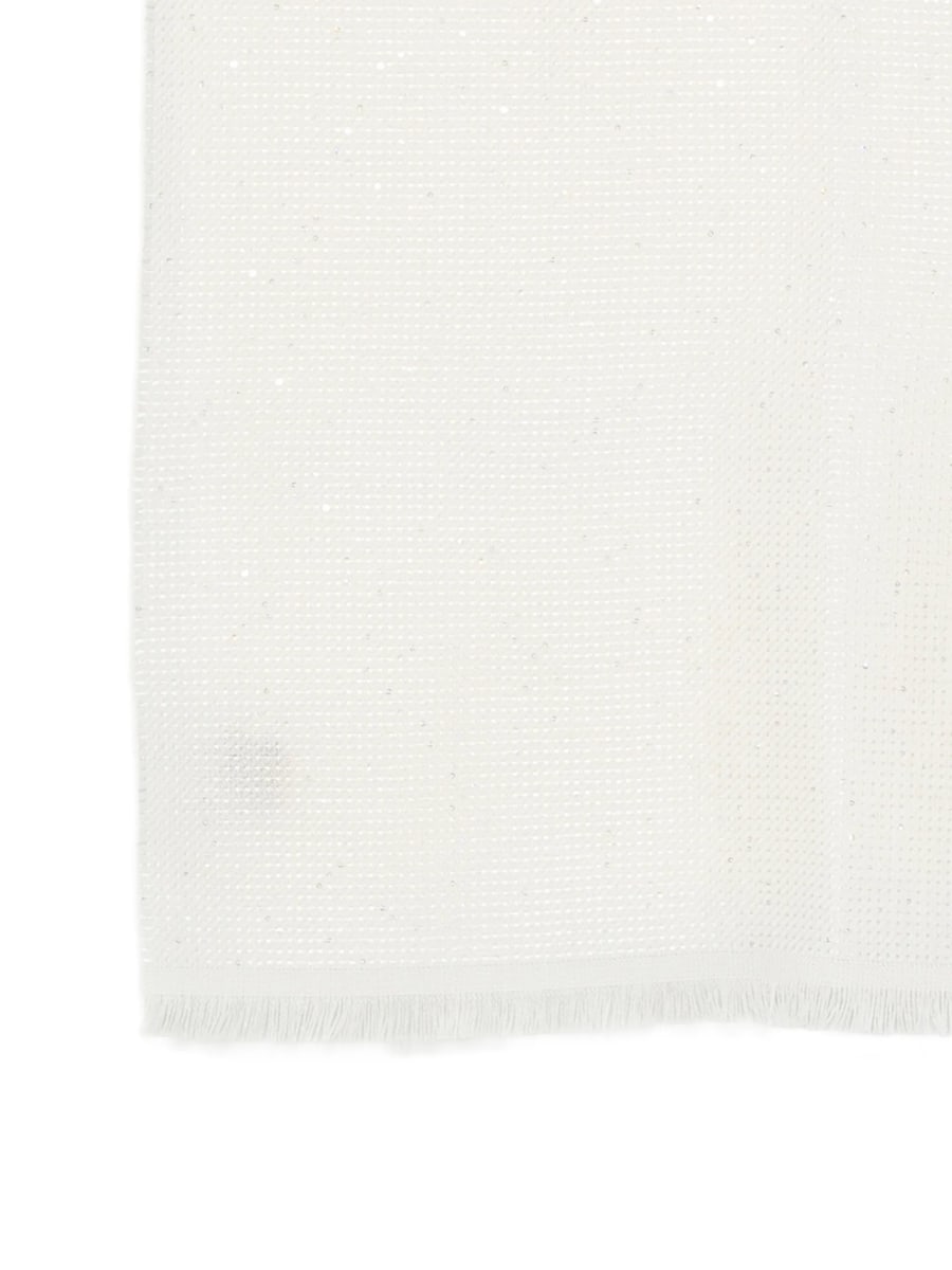 D'aniello D'aniello Anais Sequin-embellished Frayed Scarf, view 3