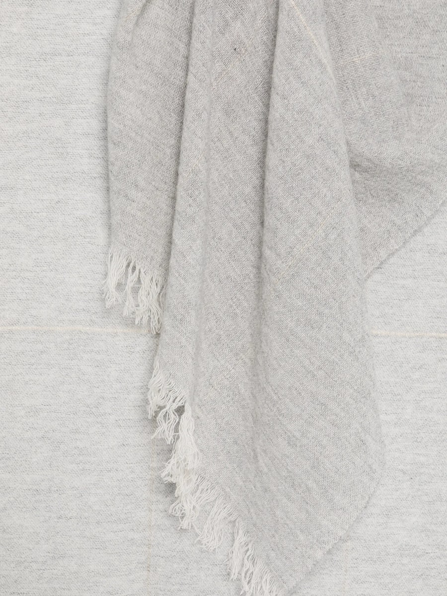 D'aniello D'aniello Checked Fringed-edge Scarf, view 2