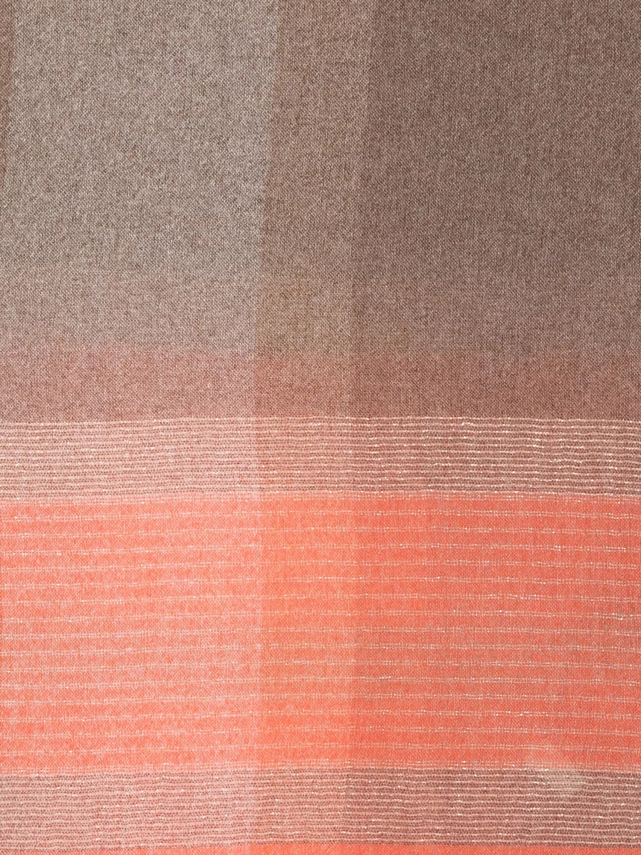 D'aniello D'aniello Check Frayed Scarf, view 2