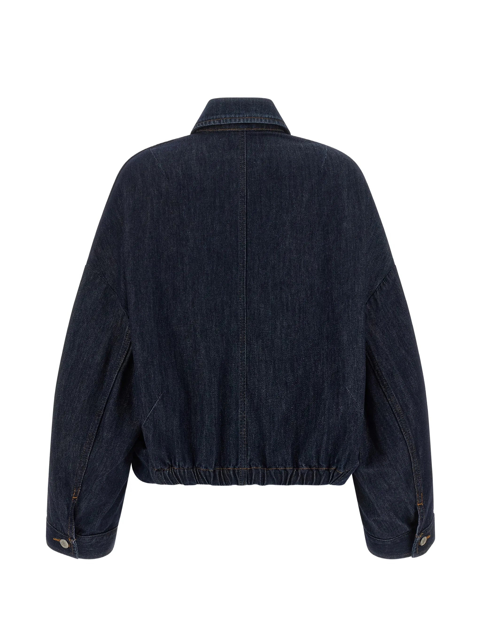 Dries Van Noten Dries Van Noten Vesto Balloon-hem Denim Jacket, view 2