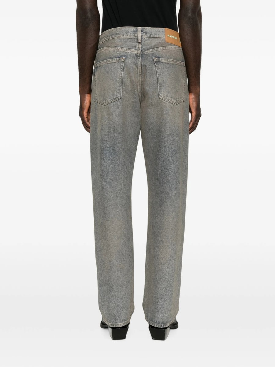 Haikure Haikure Faded-effect Logo-patch Jeans, view 4
