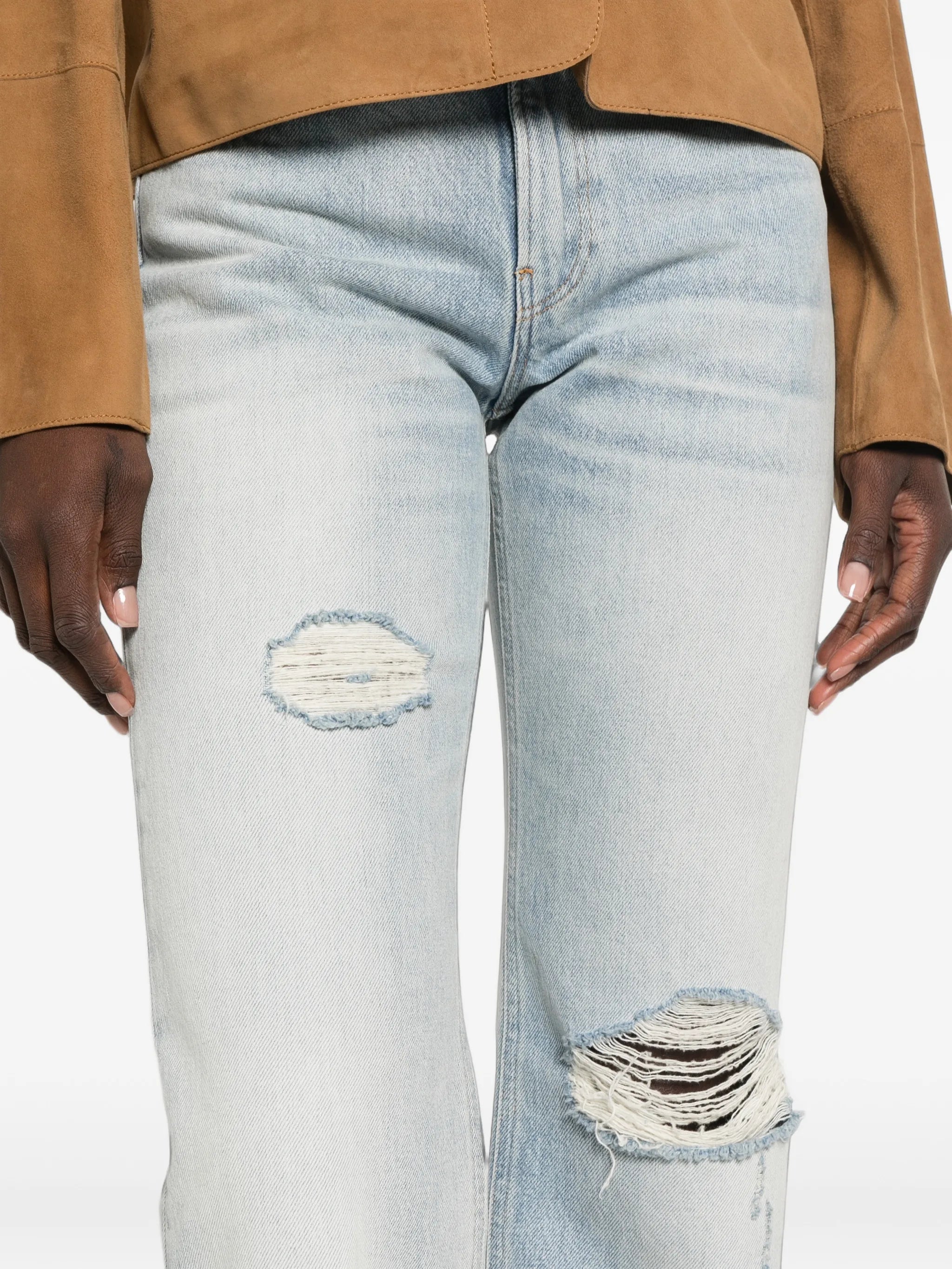 Haikure Haikure Distressed Straight-leg Jeans, view 2