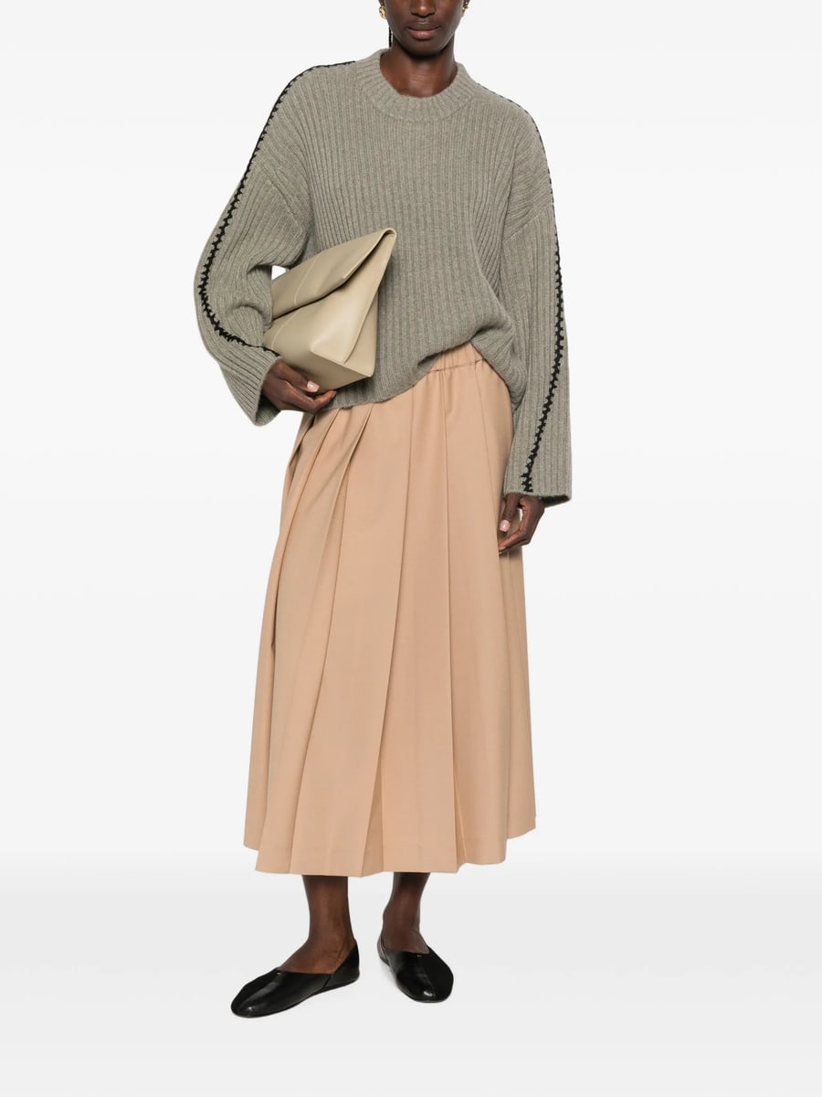 Kujten Kujten Ribbed Whipstitch-trim Sweater, view 4