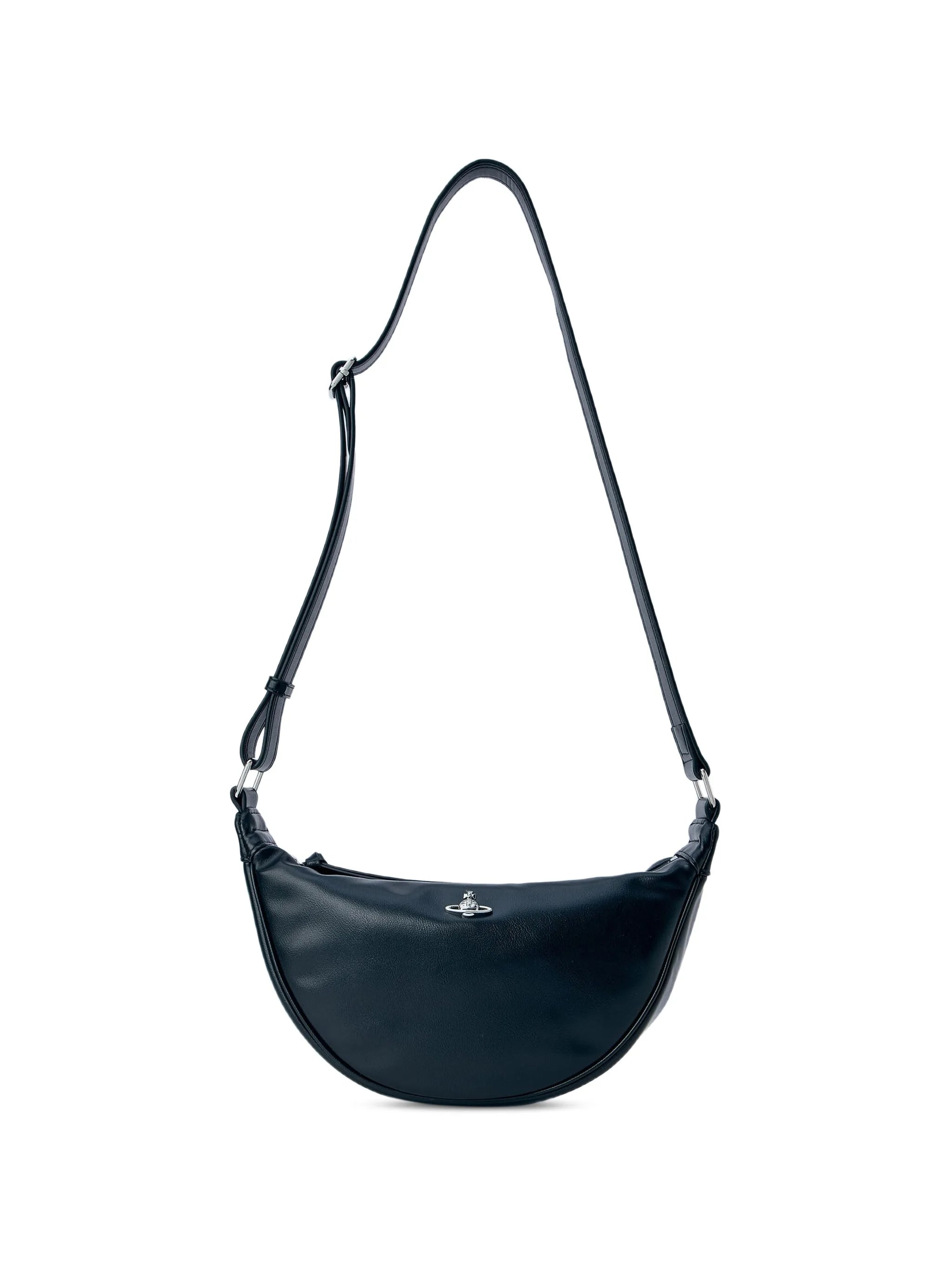 Vivienne Westwood Vivienne Westwood Half-moon Crossbody Bag In Smooth Leather.Adjustable Shoulder StrapTop Zip FasteningSilver-tone Hardware