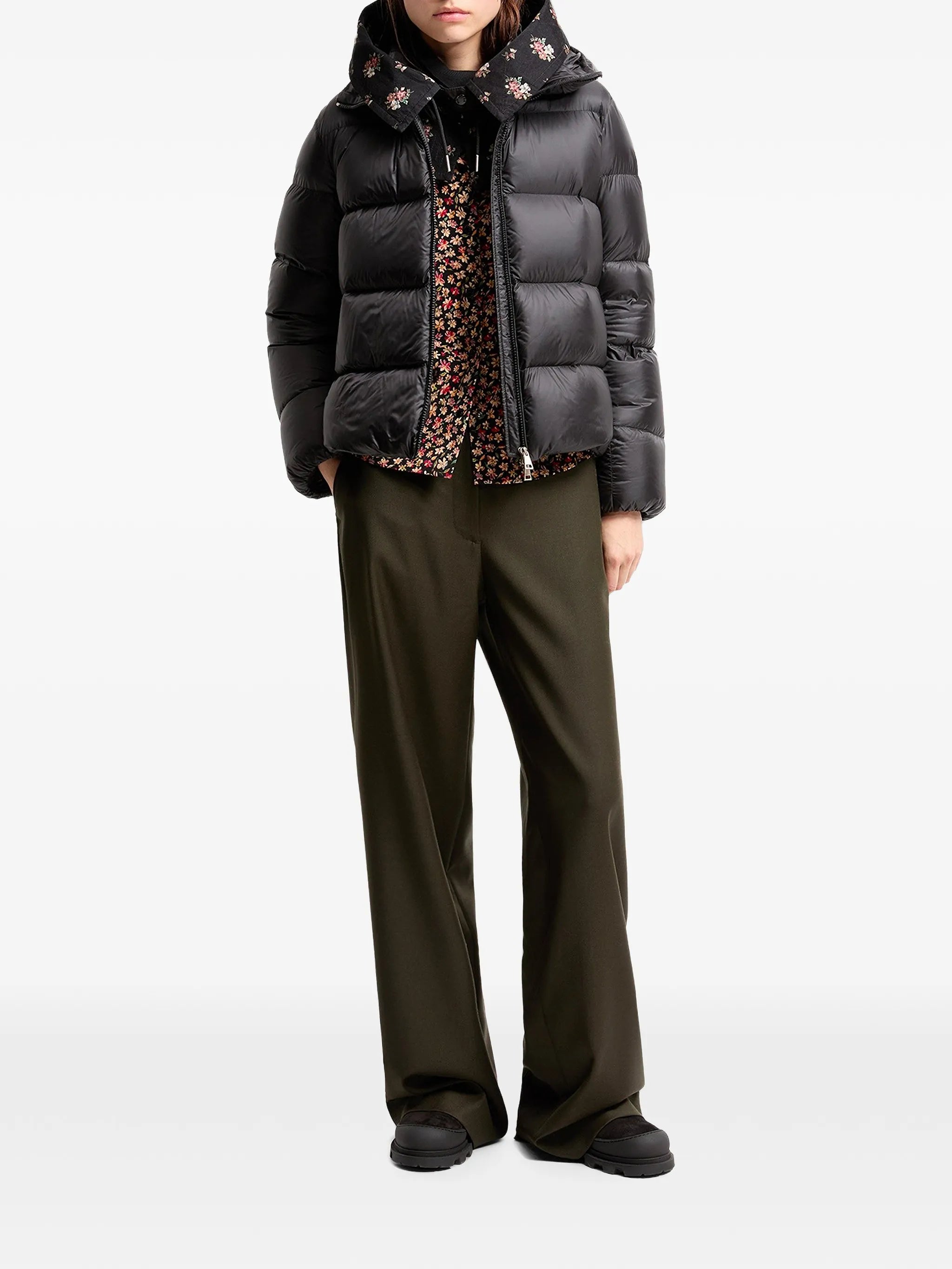 Moncler Moncler Quilted Hooded Puffer Jacket, view 2