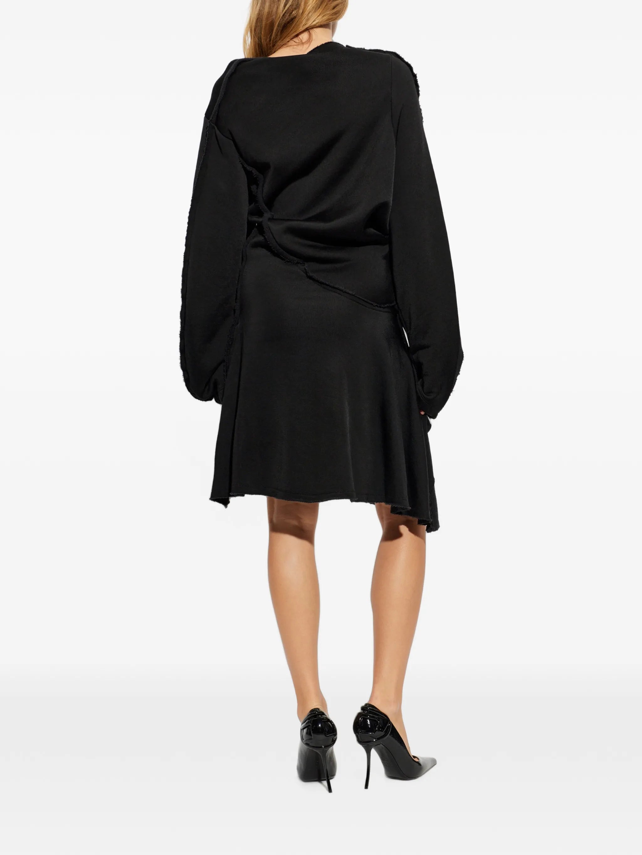Diesel Diesel Frayed-edge Knotted Dress, view 2