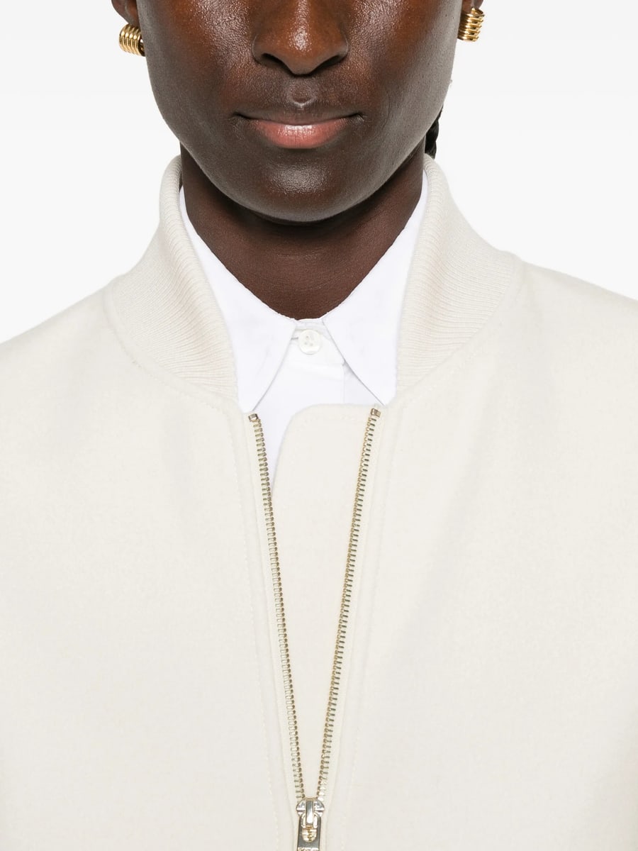 Sportmax Sportmax Ribbed-trim Zip-up Jacket, view 3