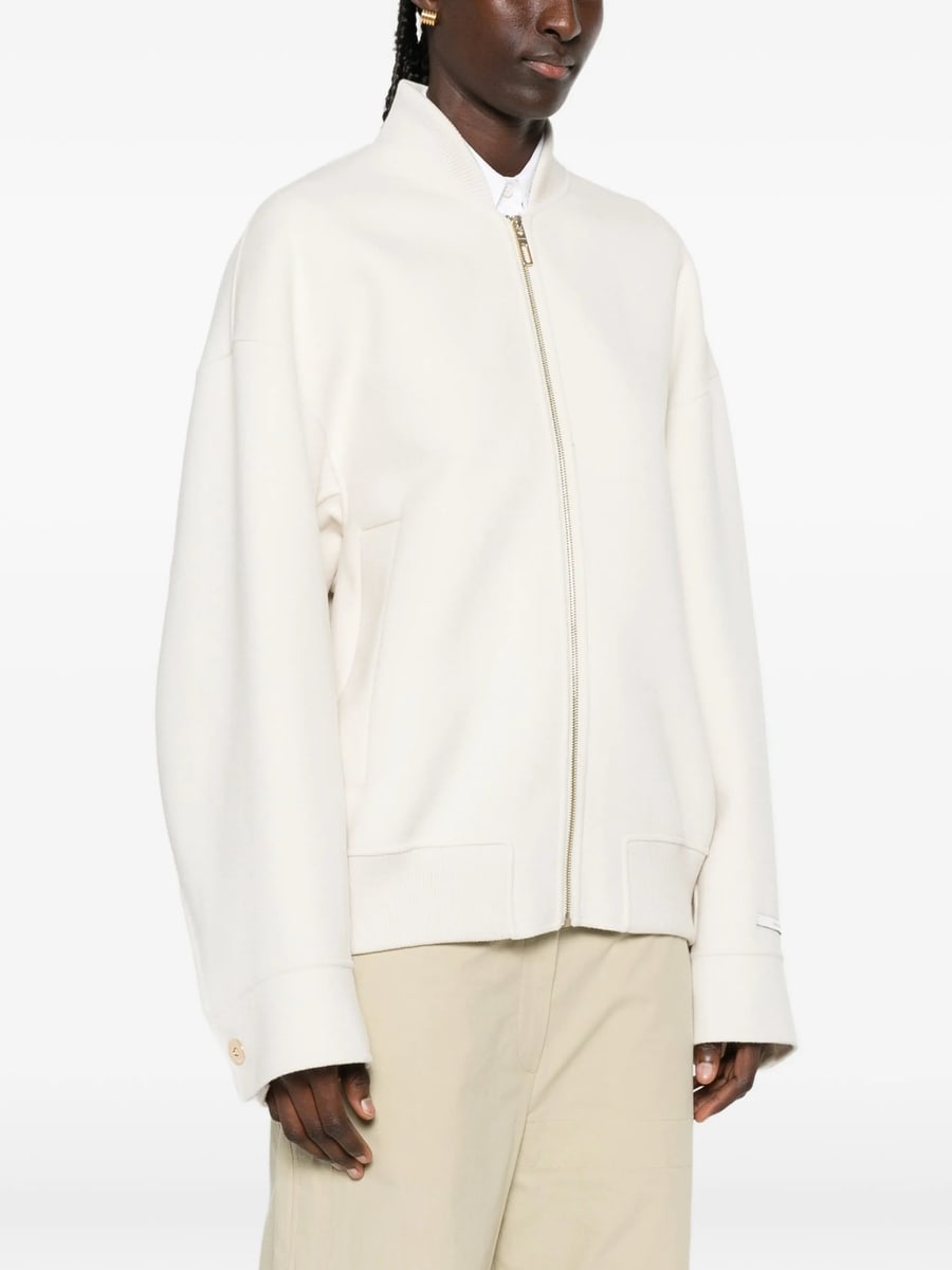 Sportmax Sportmax Ribbed-trim Zip-up Jacket, view 5