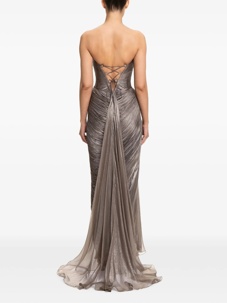 Maria Lucia Hohan Maria Lucia Hohan Zephyra Side-slit Maxi Dress, view 4