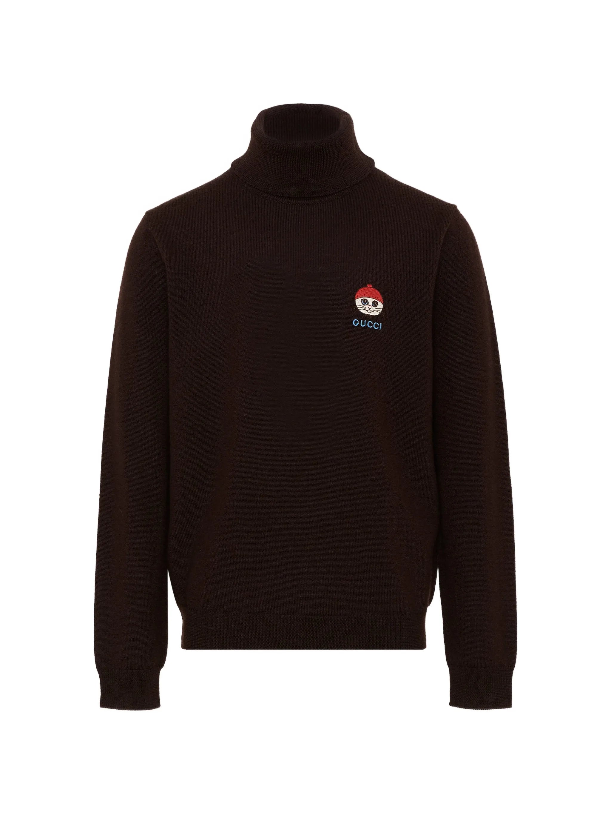 Gucci Gucci Embroidered Roll-neck Sweater