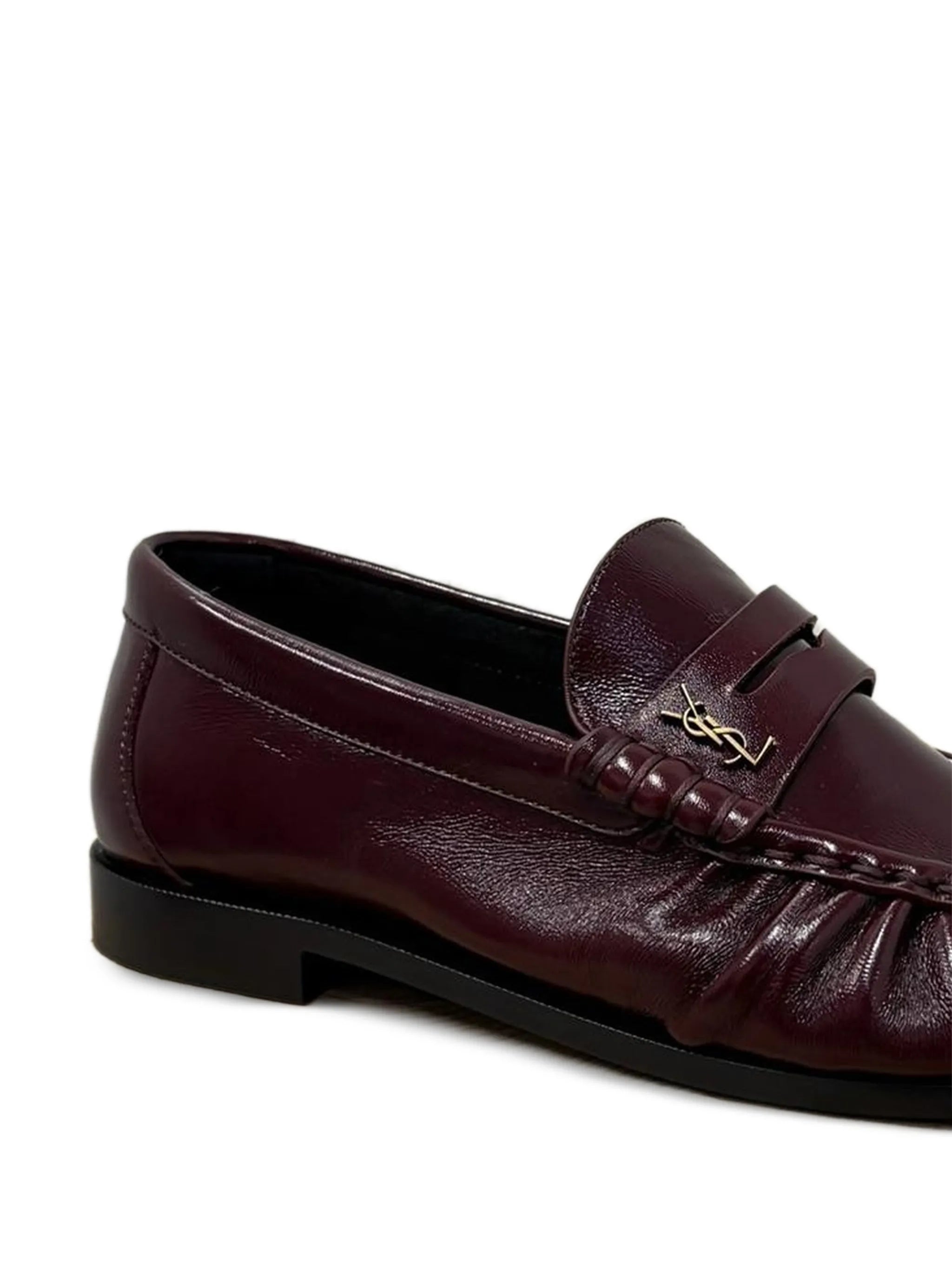 Saint Laurent Saint Laurent Le Loafer Supple In Smooth Leather Shoes, view 2
