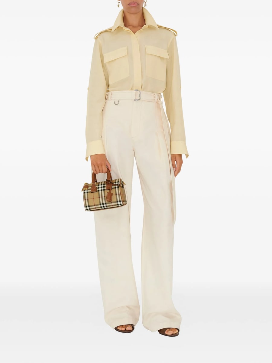 Burberry Burberry Mini Check Bowling Bag, view 2
