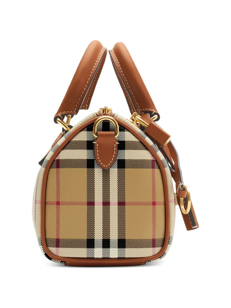 Burberry Burberry Mini Check Bowling Bag, view 4