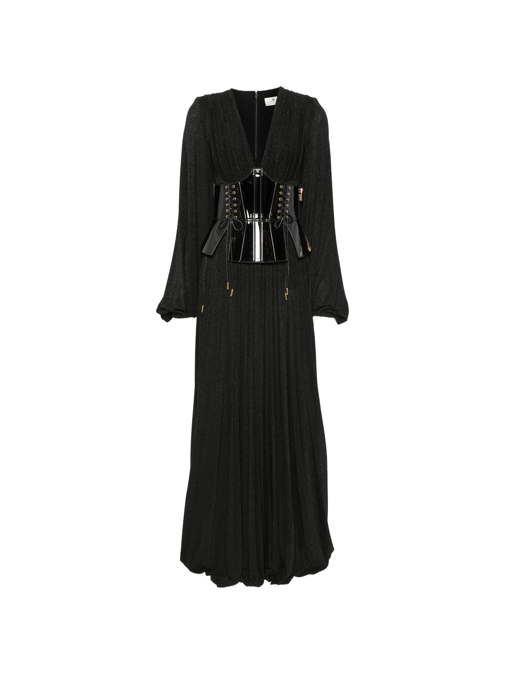 Elisabetta Franchi Elisabetta Franchi Corset-style Pleated Maxi Dress