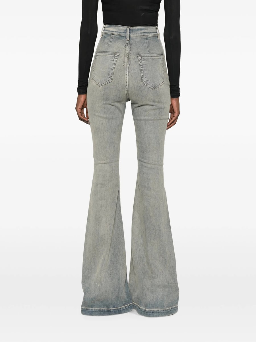 Rick Owens DRKSHDW Rick Owens Drkshdw High-waisted Flared Jeans, view 2