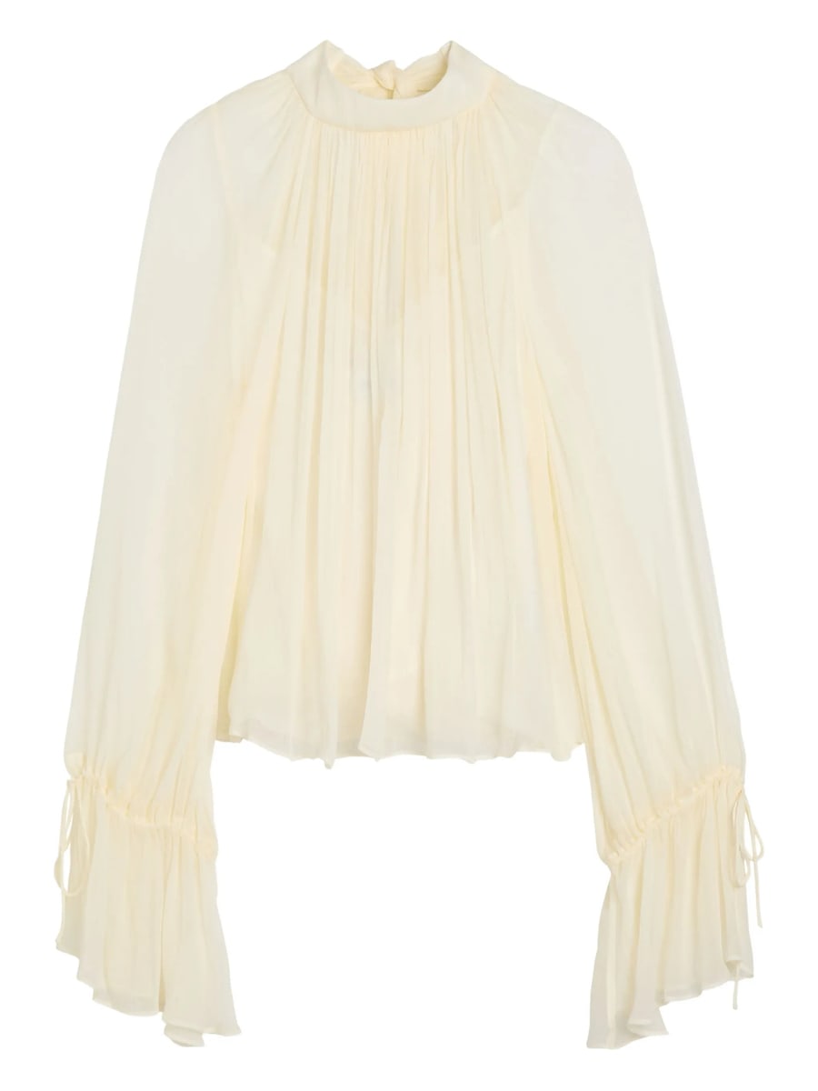 Staud Staud Roux Pleated Blouse