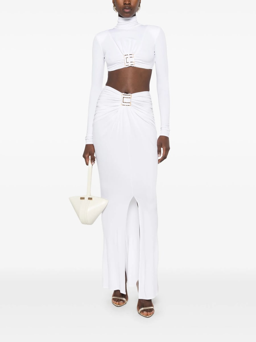 Elisabetta Franchi Elisabetta Franchi Logo-plaque Cropped Top, view 2