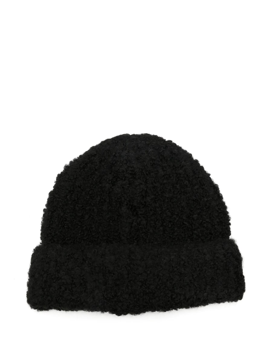 MM6 Maison Margiela Mm6 Maison Margiela Logo-patch Beanie Hat, view 2