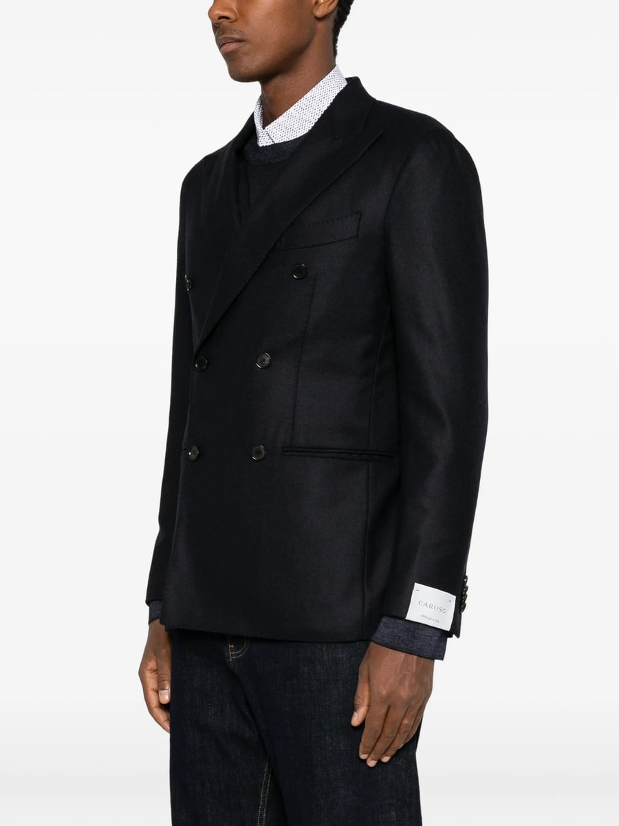 Caruso Caruso Double-breasted Peak-lapel Jacket, view 4