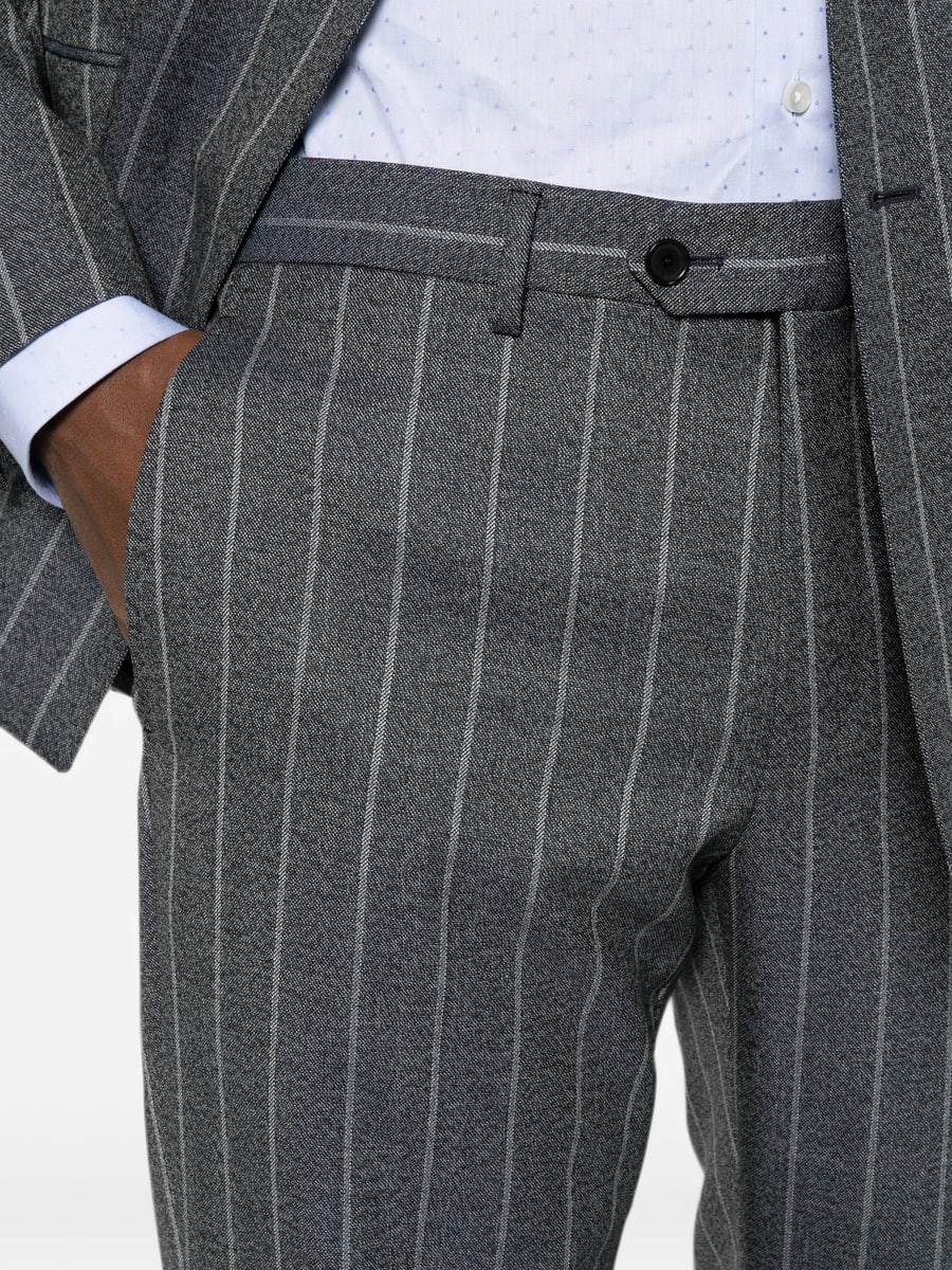 Caruso Caruso Pinstriped Double-breasted Suit, view 3