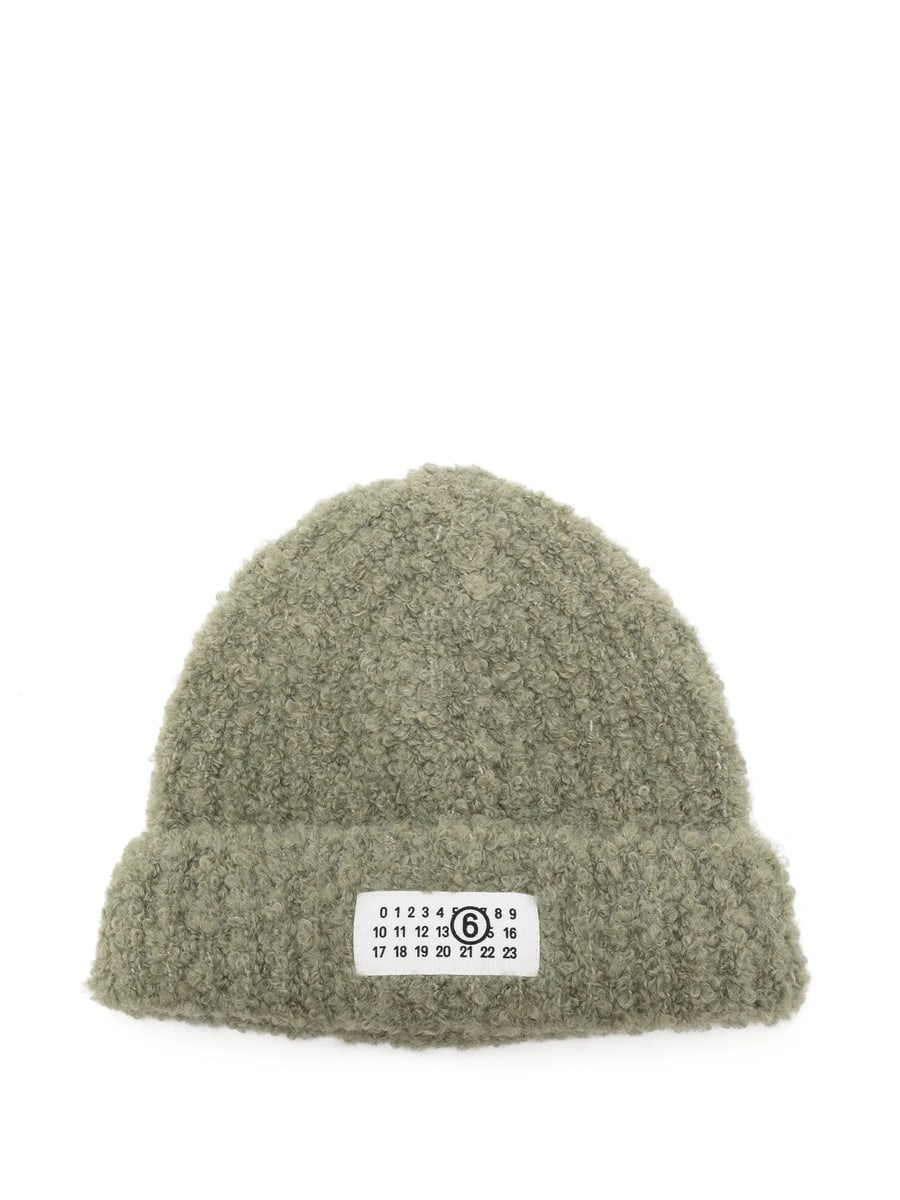 MM6 Maison Margiela Mm6 Maison Margiela Logo-patch Beanie Hat