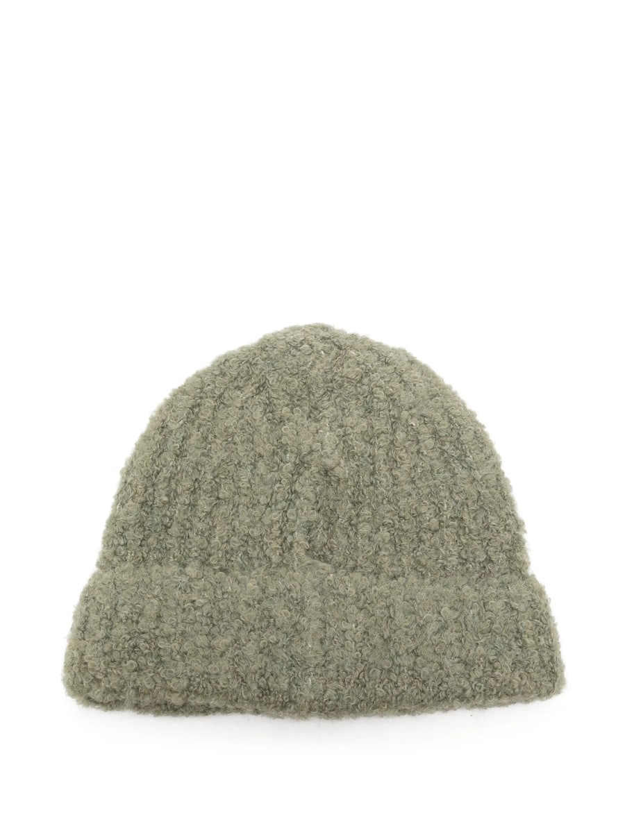 MM6 Maison Margiela Mm6 Maison Margiela Logo-patch Beanie Hat, view 2
