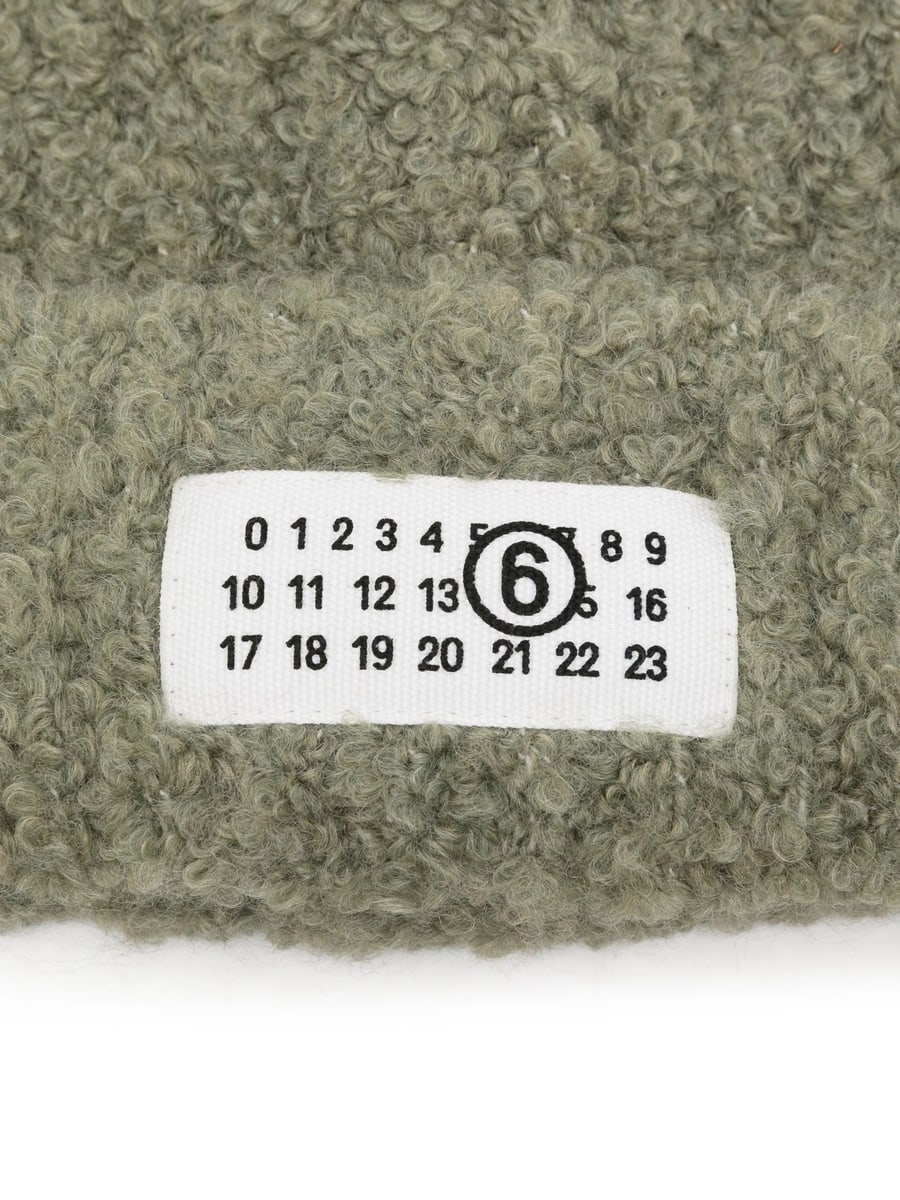 MM6 Maison Margiela Mm6 Maison Margiela Logo-patch Beanie Hat, view 3