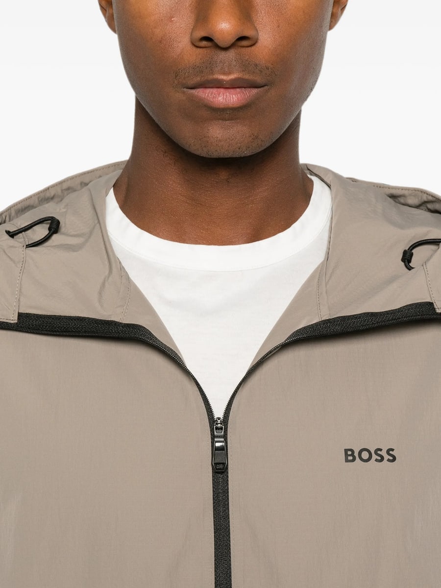 Boss Boss Hooded Logo-print Jacket, view 2