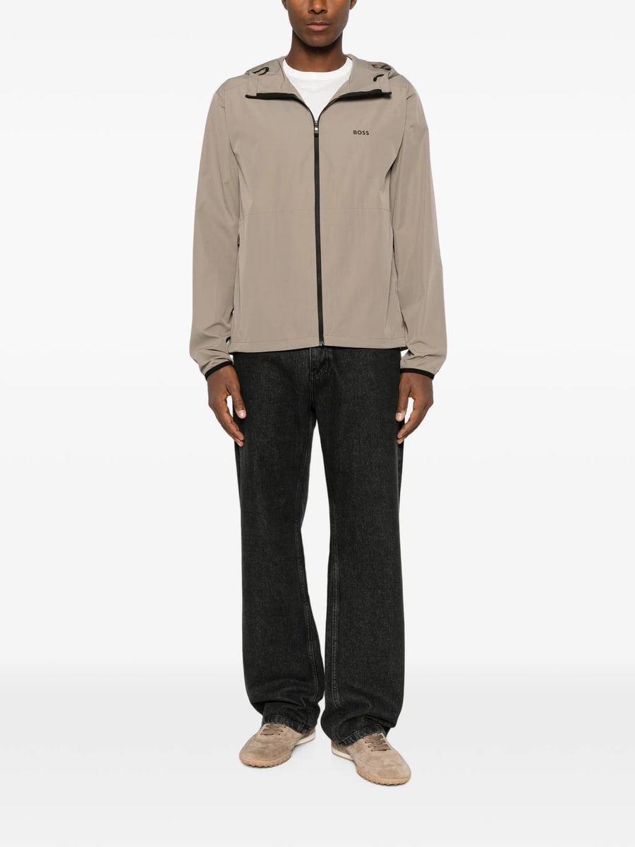 Boss Boss Hooded Logo-print Jacket, view 5
