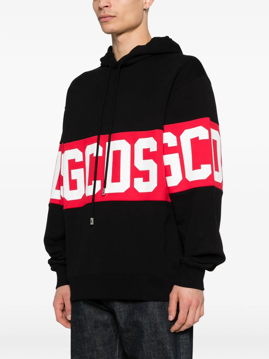 Gcds Gcds Logo-stripe Hoodie, view 2