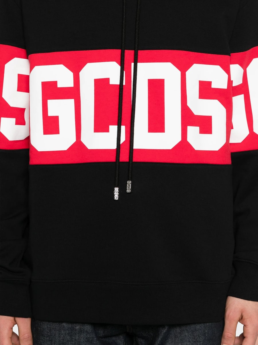 Gcds Gcds Logo-stripe Hoodie, view 5