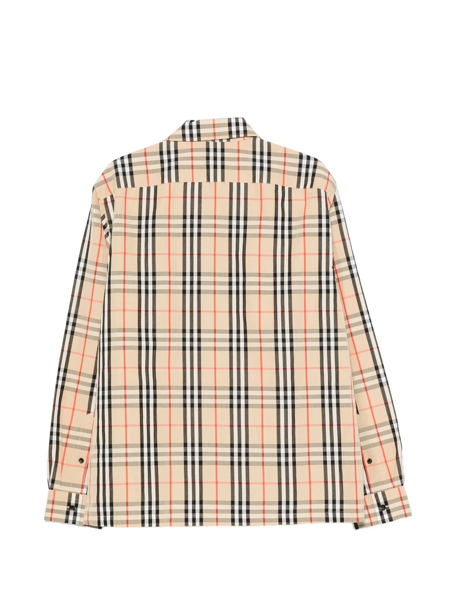 Burberry Burberry Check-pattern Zip-fastening Overshirt, view 3