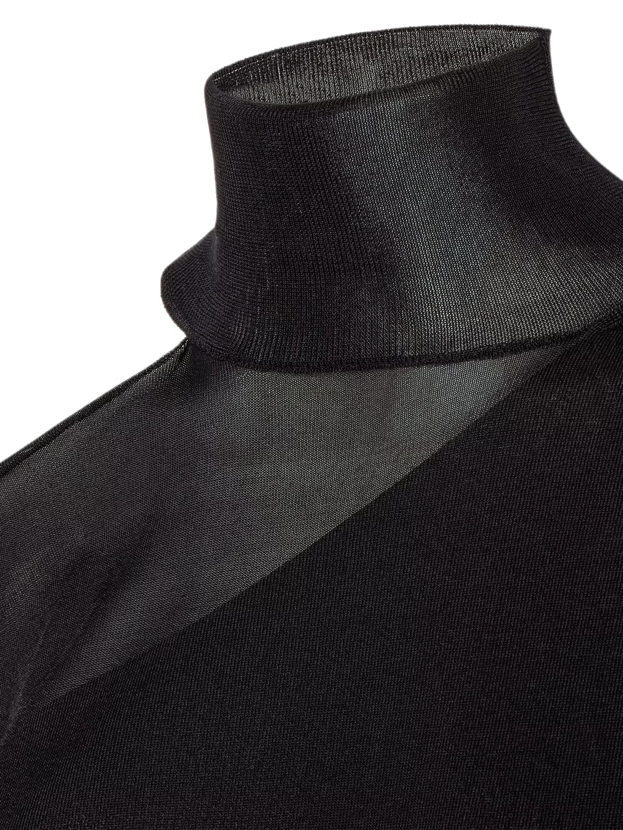 Fendi Fendi Black Silk Organza Sweater, view 2