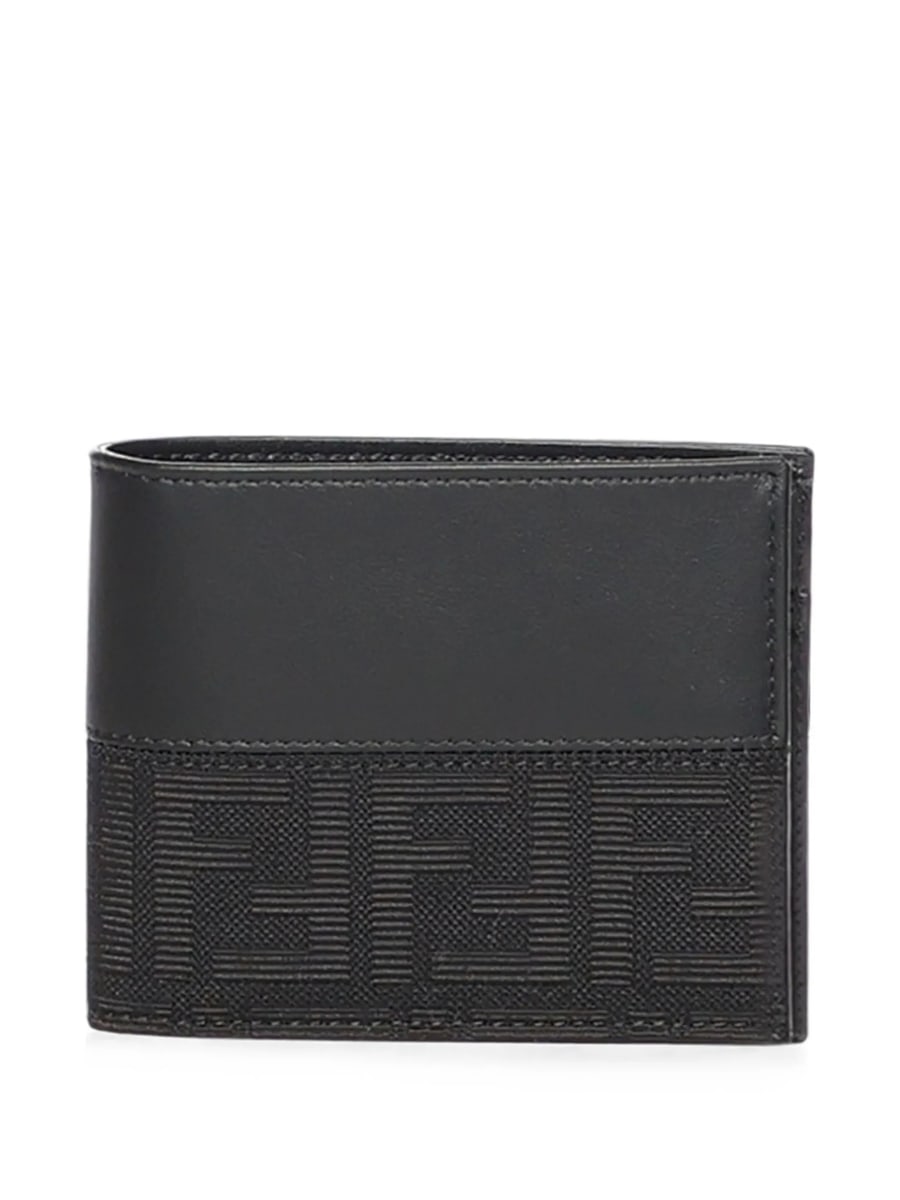 Fendi Fendi FF Logo Leather Wallet