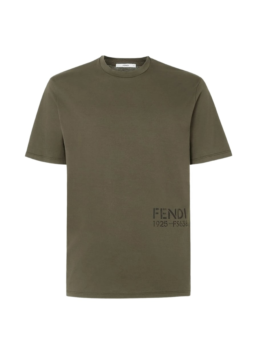 Fendi Fendi Logo-print Cotton T-shirt