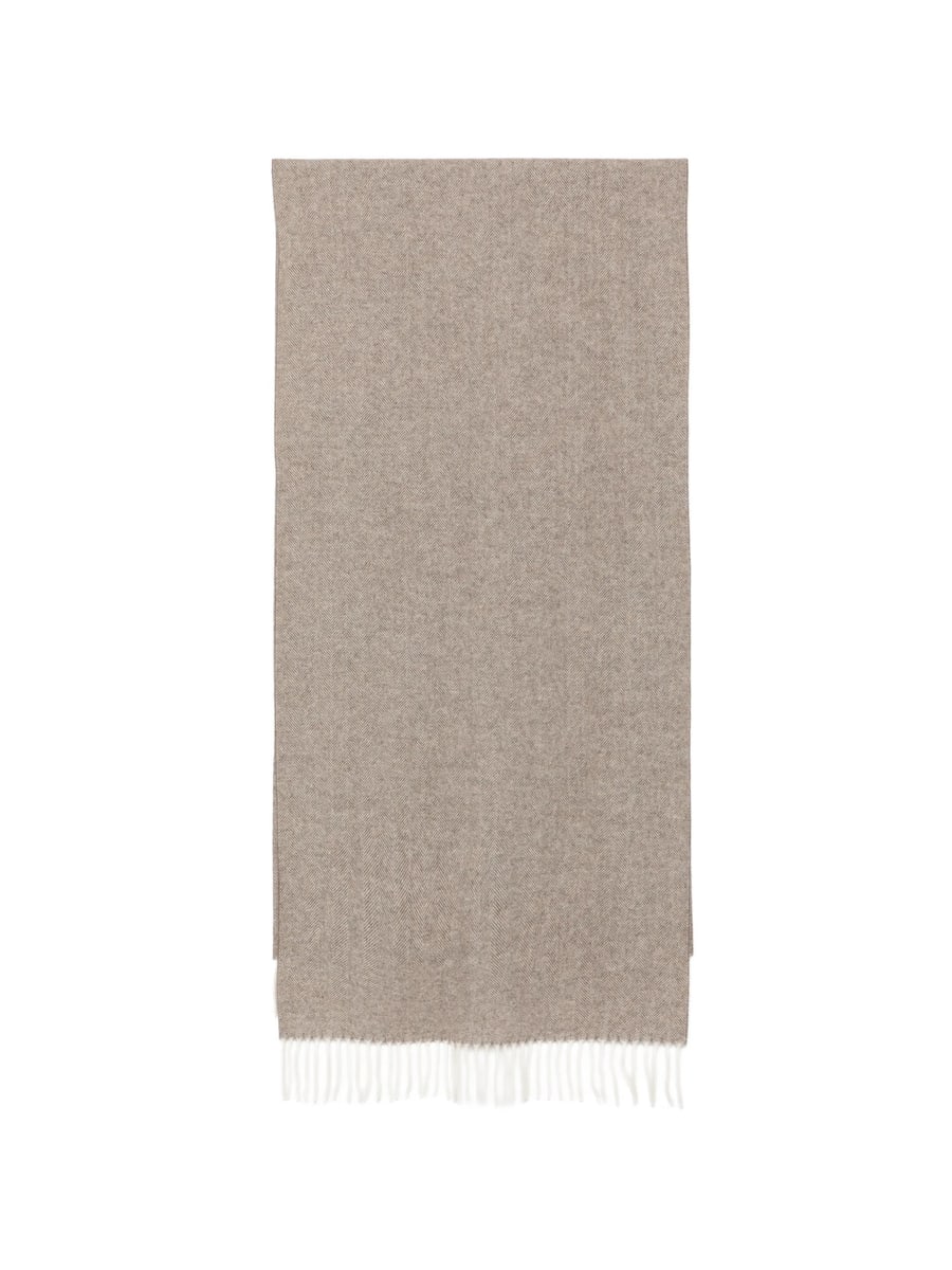 Fileria Fileria Herringbone-pattern Fringed Scarf