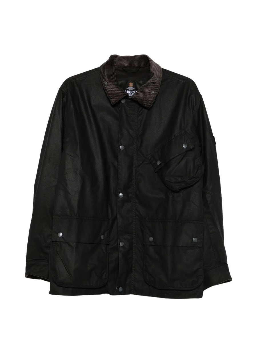 Barbour Barbour Waxed-cotton Corduroy-collar Jacket