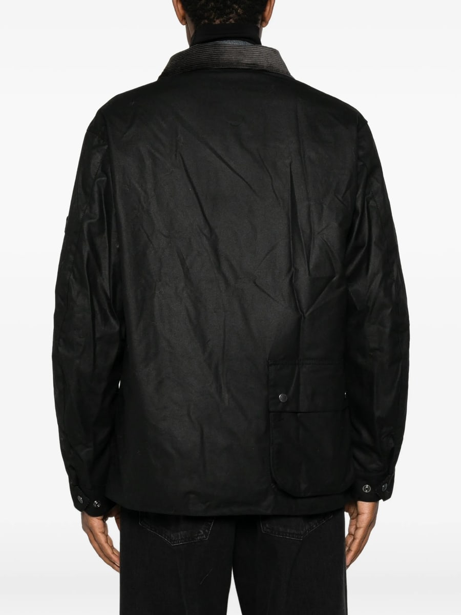 Barbour Barbour Waxed-cotton Corduroy-collar Jacket, view 5