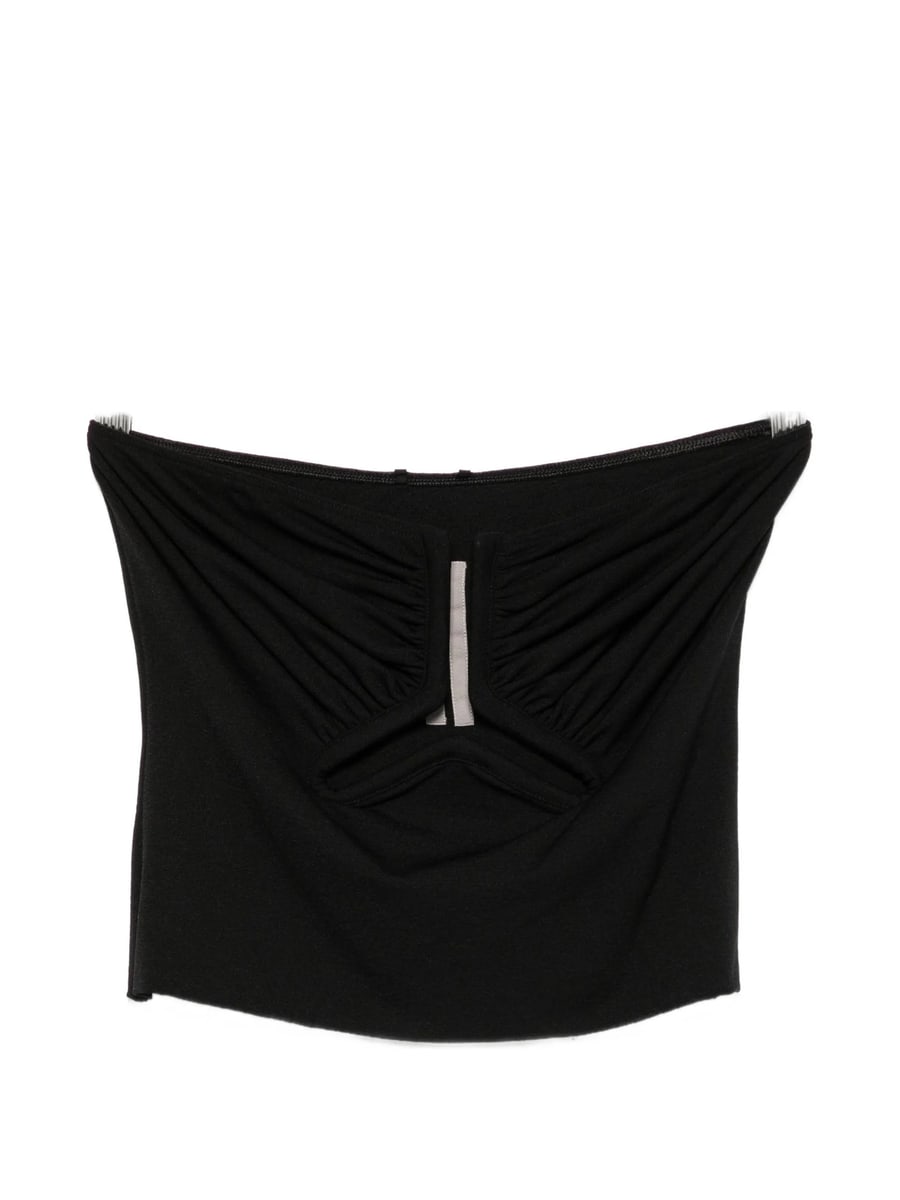 Rick Owens Rick Owens Cut-out Ruched Top