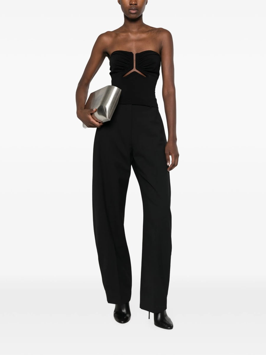 Rick Owens Rick Owens Cut-out Ruched Top, view 2