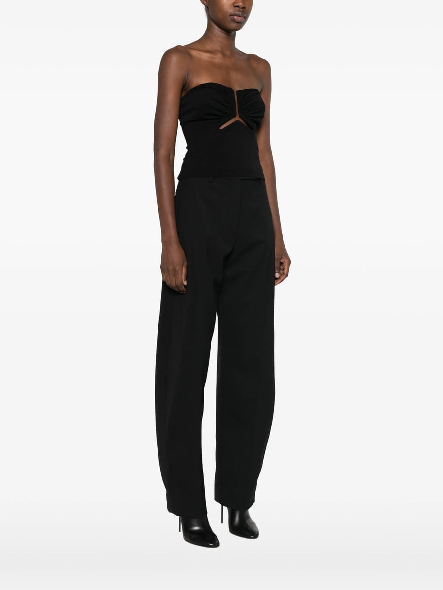 Rick Owens Rick Owens Cut-out Ruched Top, view 4