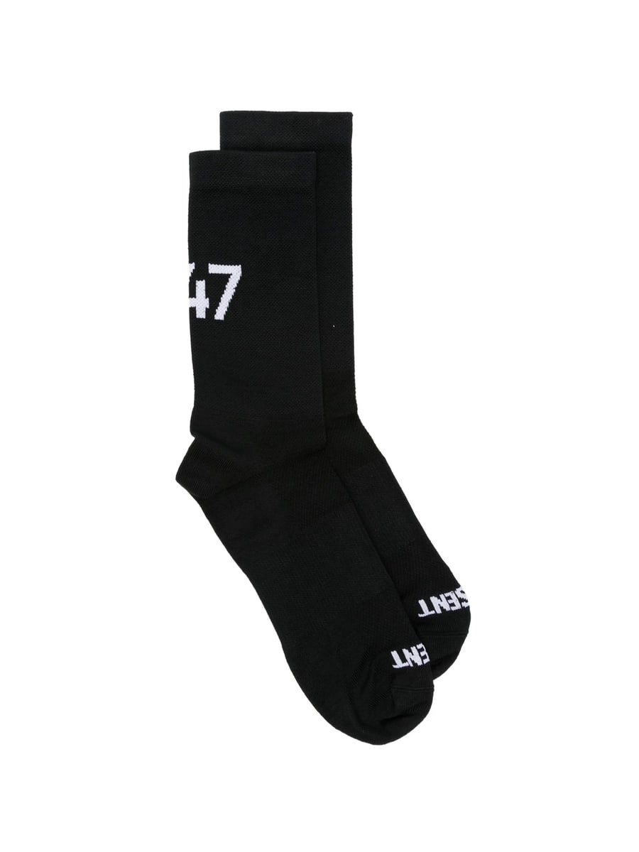 Represent Represent Intarsia-knit Logo-print Socks