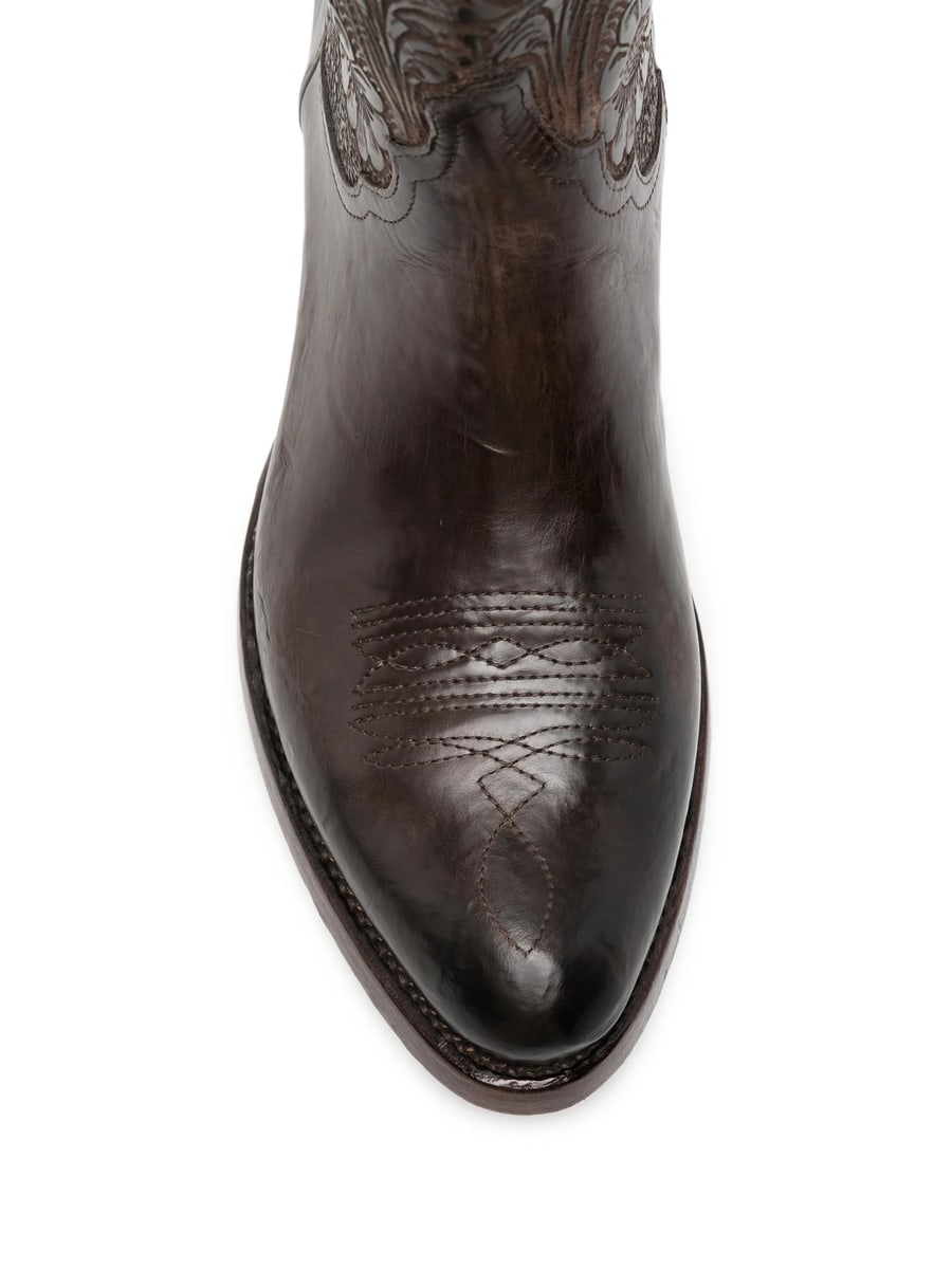 Eraldo Eraldo Martu Floral-embossed Boots, view 4