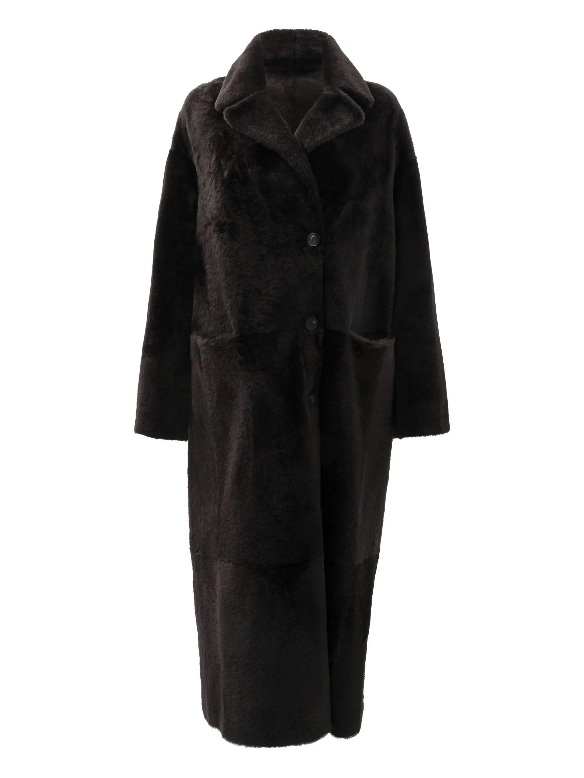 Furling Furling Button Lambskin Coat
