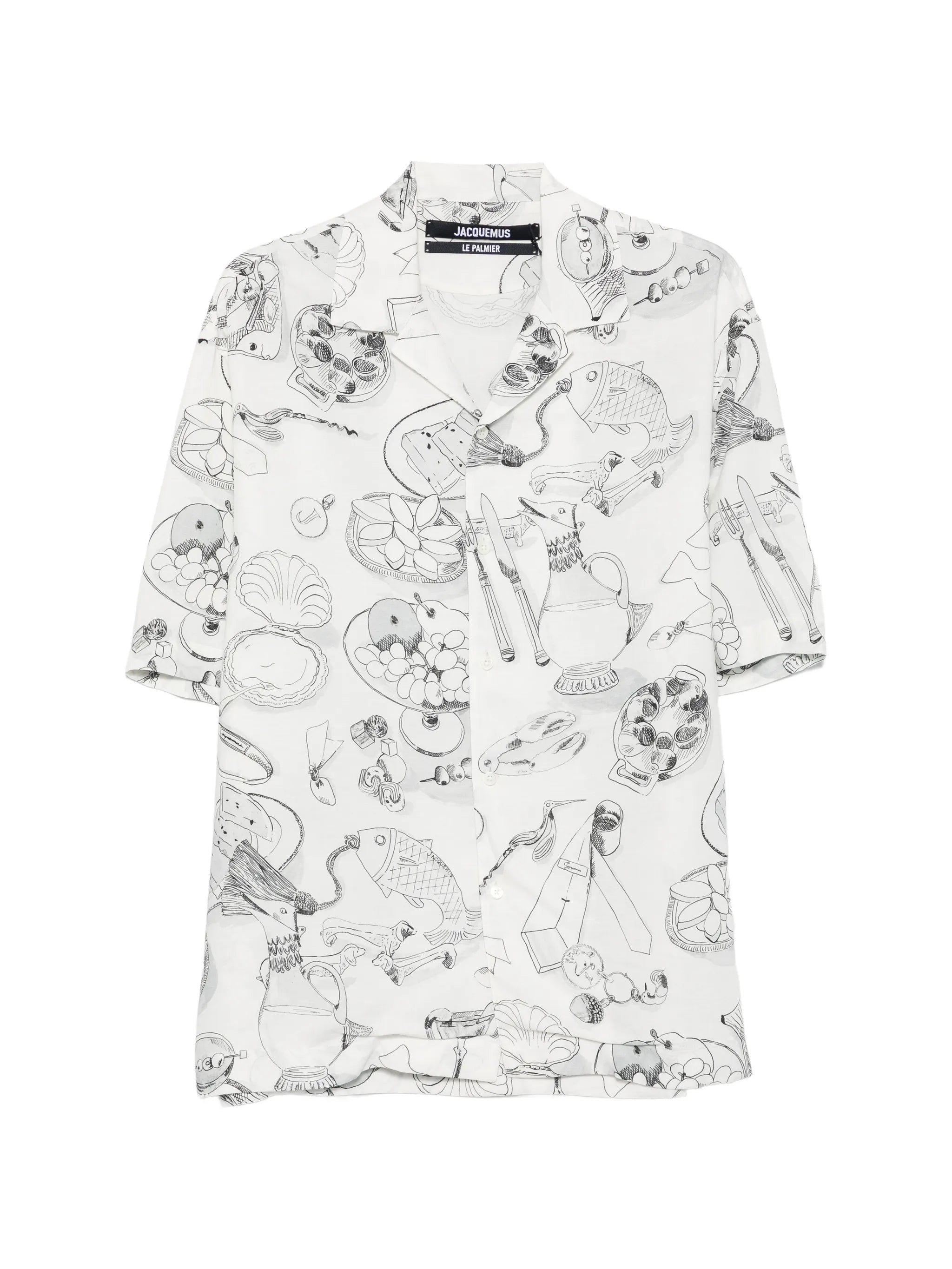 Jacquemus Jacquemus Illustrative-print Short-sleeve Shirt