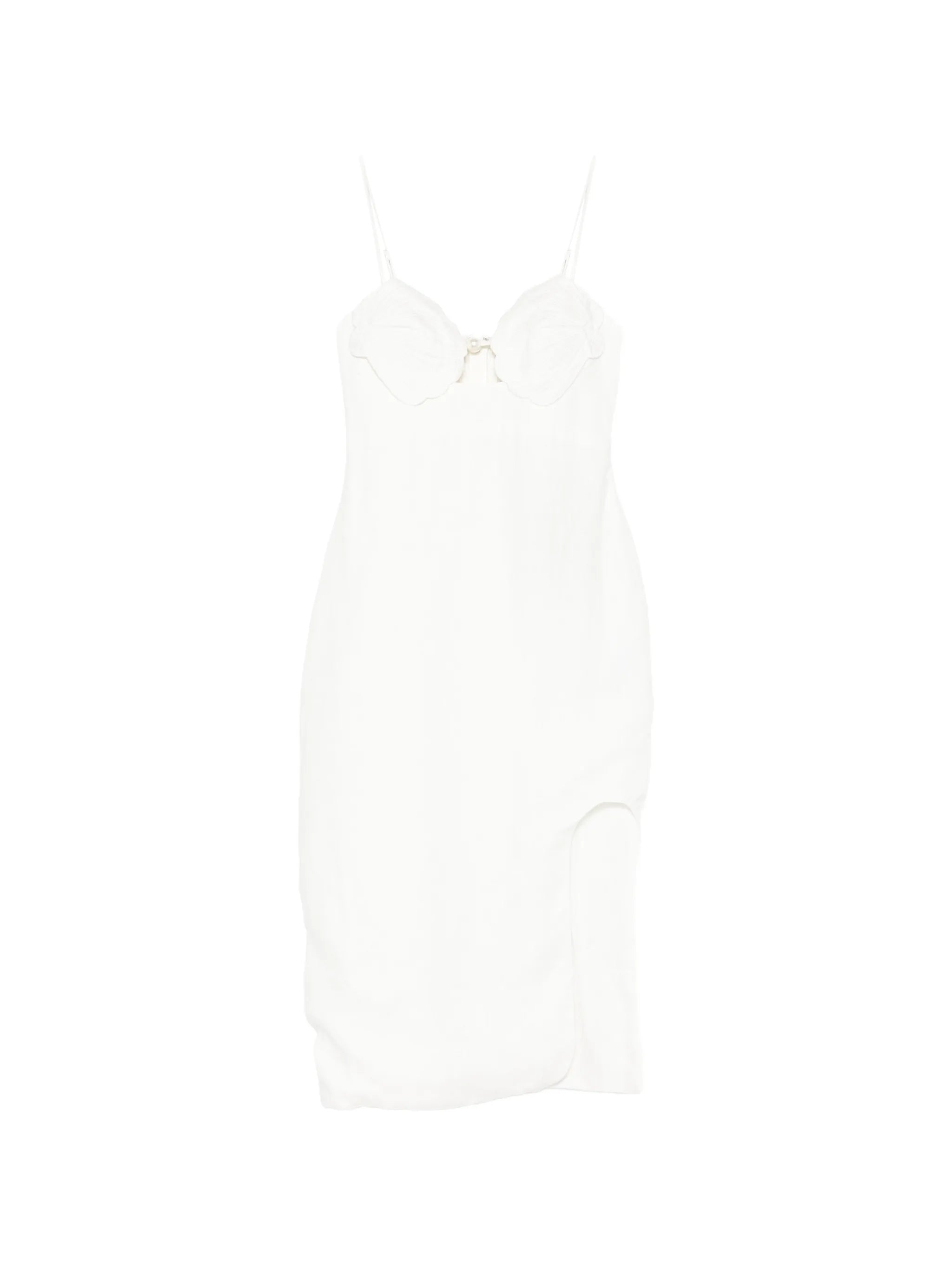 Farm Rio Farm Rio Shell-detail Bodice Pearl Midi Dress
