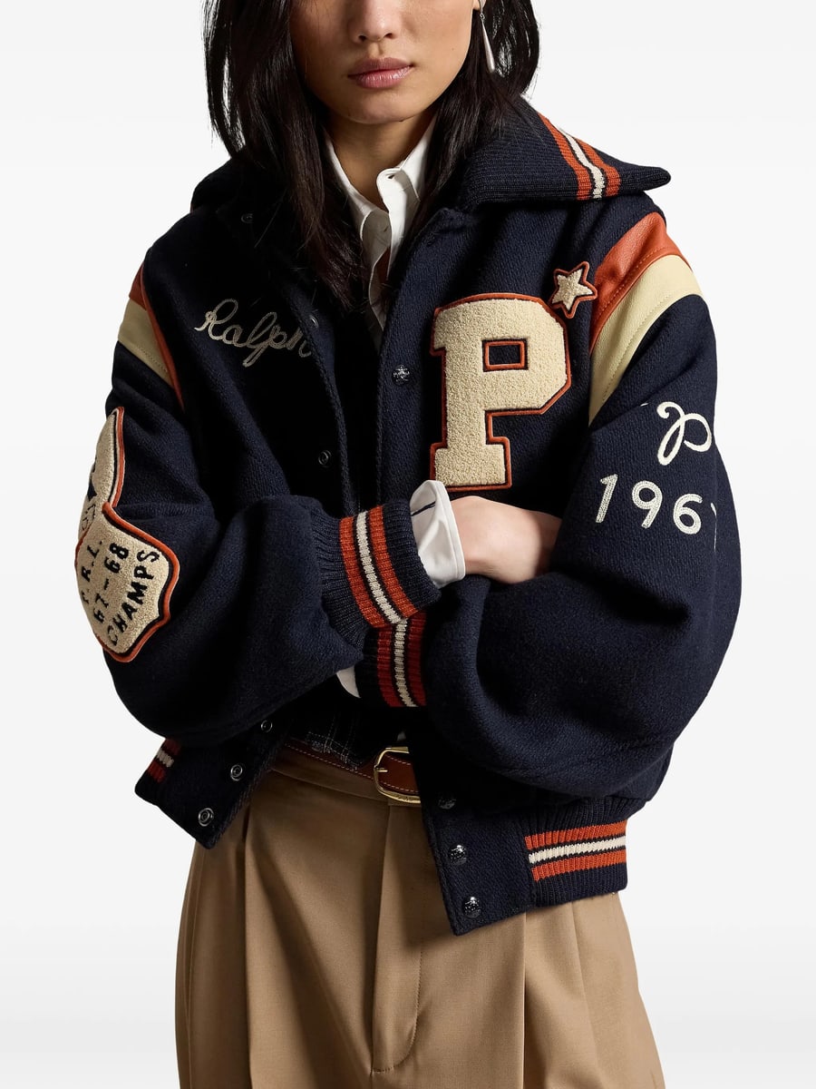 Ralph Lauren Ralph Lauren Patch-detail Panelled Bomber Jacket, view 3